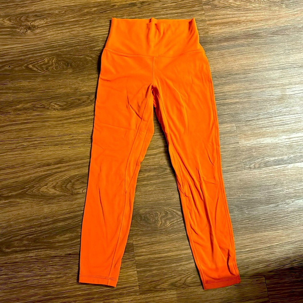 LULU orange leggings